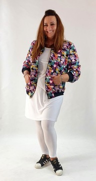 Leginsy&Spódniczka Biały PLUS SIZE. r56