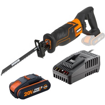 Piła szablasta WORX WX500.9 + Akumulator Ładowarka