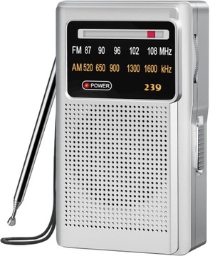 Przenośne radio FM/MW/SW baterie zasilane