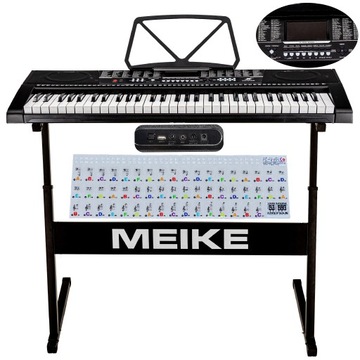 Keyboard Pianino Organy MK-2102 STATYW 61k USB MP3 DUŻY ZESTAW