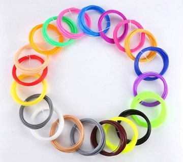 КАРТРИДЖИ ДЛЯ 3D-ПРИНТЕРА РУЧКА 3D НИТЬ 100 МЕТРОВ РАЗНЫЕ ЦВЕТА