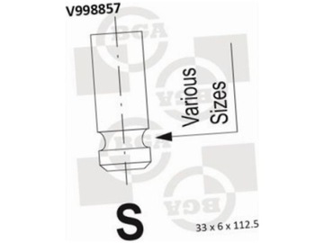 BGA V998857 VENTIL NASÁVÁCÍ