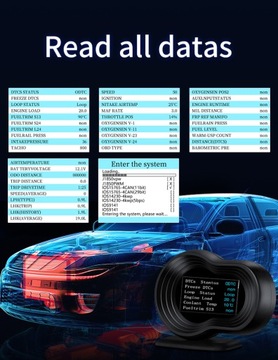 F9 WYŚWIETLACZ SAMOCHODOWY TURBO OLEJ BŁĘDY OBD-2