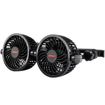 Автомобильный вентилятор 12 В Вентилятор для автомобильного подголовника 2 USB-зарядное устройство