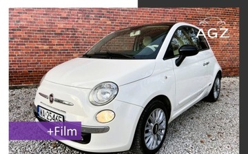 Fiat 500 II Seria 4 1.2 69KM 2015 Fiat 500 Lounge Panorama Klima Alu Gwarancja w cenie VRWK 1.2 Benzyna