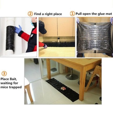 СТЕКЛЯННАЯ ЛОВУШКА ДЛЯ МЫШЕЛОВ КРЫСЫ ПРОЧНЫЕ КЛЕВЫЕ ЛОВУШКИ коврик 120х27,5см. 5 шт.