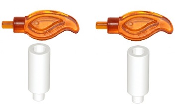 2 szt LEGO 37762 / 37775 świeca, candle, NOWA