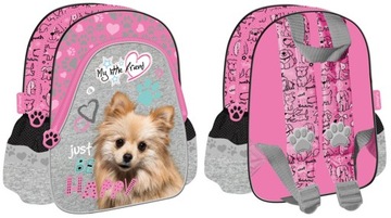 Plecaczek przedszkolny MLF pink dog pies Majewski