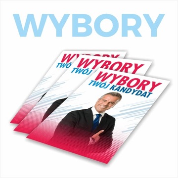WYBORY ULOTKI REKLAMOWE A5 Z PROJEKTEM 20000 szt.