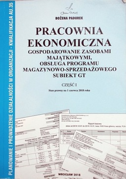 PRACOWANIA EKONOMICZNA GOSPODAROWANIE ZASOBAMI MAJATKOWYMI CZ. 1 B. PADUREK