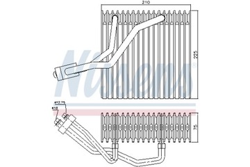 Испаритель кондиционера NISSENS 92176 PL распределение
