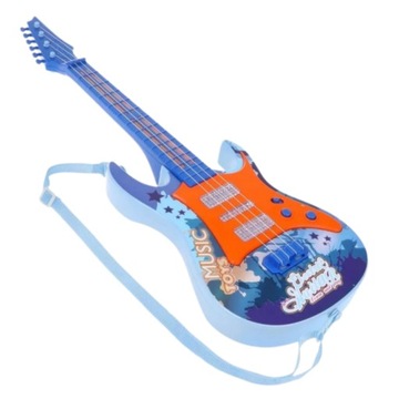 ЧЕТЫРЕХСТРУННАЯ ЭЛЕКТРОГИТАРА ДЛЯ ДЕТЕЙ СВЕТОВЫЕ ЭФФЕКТЫ БАР-ПЕСНЯ