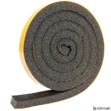 Изоляционный пенопластовый самоклеящийся уплотнитель для дверной коробки 1см х 1см х 1м