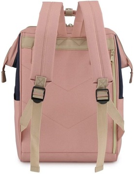 Plecak do samolotu wizzair Himawari 9001 na laptopa 13,3 USB różowo-granat