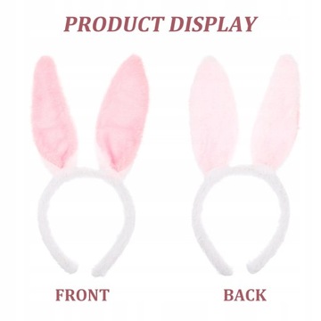 Opaska z uszami królika Uszy królika Obręcze do