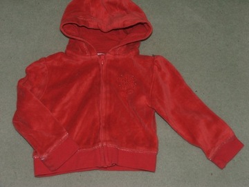 Bluza welurowa z kwiatkiem 6-12m Early Days