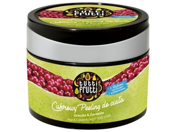 Tutti Frutti Cukrowy Peeling Do Ciała Gruszka Żurawina 300g