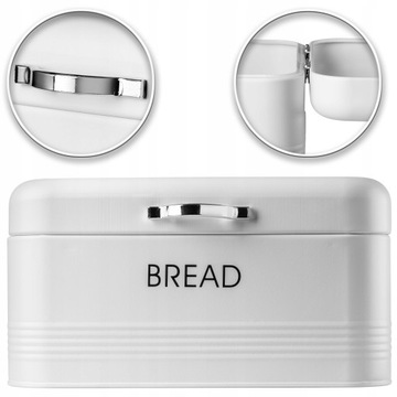 КОНТЕЙНЕР ДЛЯ ХЛЕБА, БЕЛЫЙ МЕТАЛЛИЧЕСКИЙ ХЛЕБ