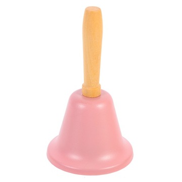 МЕТАЛЛИЧЕСКИЙ КОЛОКОЛЬЧИК С ДЕРЕВЯННОЙ РУЧКОЙ РОЖДЕСТВЕНСКОЕ УКРАШЕНИЕ