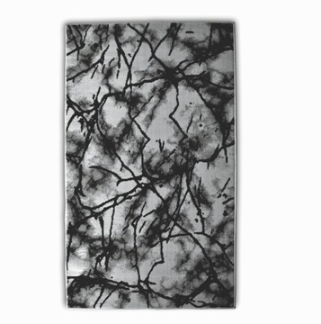 DYWAN 160x220 BCF CAPRI - MIĘKKI CZARNO-SZARY