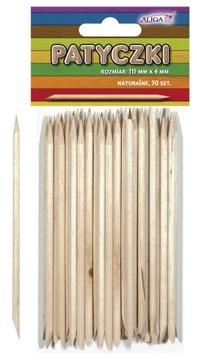 PATYCZKI NATURALNE okrągłe ścięte 115mmx4mm 50szt.