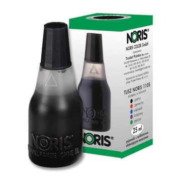 TUSZ NORIS DO PIECZĄTEK bezolejowy 25ml CZARNY