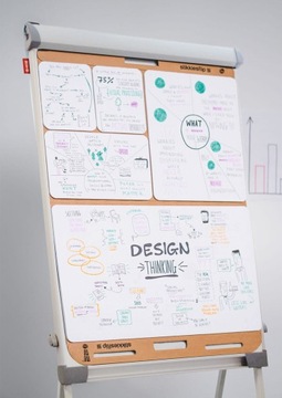 Самоклеящийся блокнот для флипчарта в папке Memobe объемом 125 тыс.