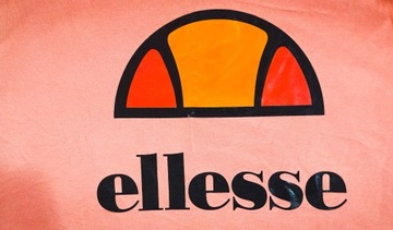 ELLESSE bawełniana brzoskwiniowa bluza męska kangurka kaptur logo XL