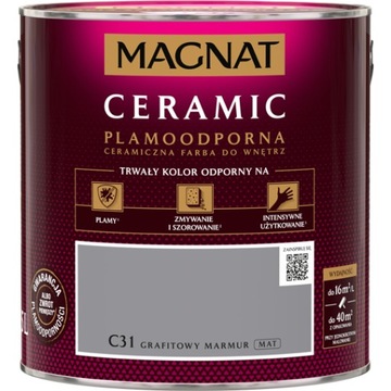 Farba Magnat Ceramic C31 Grafitowy Marmur 2,5L