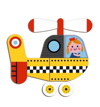 MAGNETYCZNA UKŁADANKA POJAZDY MAGNETIBOOK JANOD