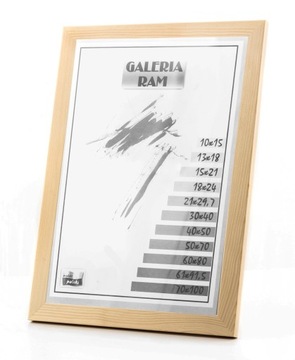 Rama z drewna surowego 21x29,7(A4) sur GP DYPLOM