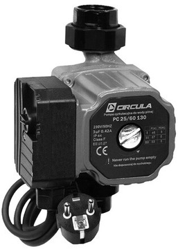 POMPA CYRKULACYJNA 25/60 180MM Z WTYCZKĄ I PRZEWODEM