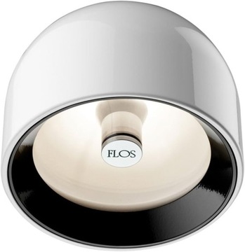 L6883 FLOS SZKLANA LAMPA SUFITOWA BIAŁA 11,5 X 8.9