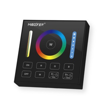 ПАНЕЛЬ УПРАВЛЕНИЯ СВЕТОДИОДАМИ 1 ЗОНА RGB CCT MILIGHT B0 ЧЕРНАЯ MiBoxer