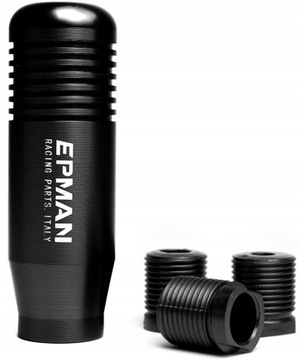 ALUMINIOWA GAŁKA ZMIANY BIEGÓW EPMAN + ADAPTERY BLACK CZARNA