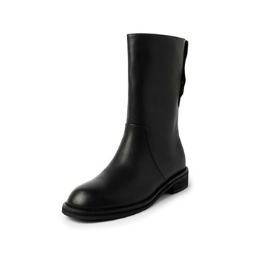 Kozaki Krótkie Damskie Botki gruby obcas Zimowe piękne Boots B49-260