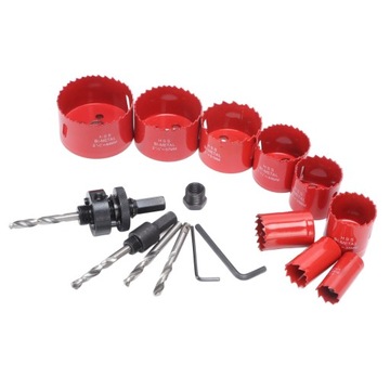 Набор кольцевых пил для сверления из быстрорежущей стали