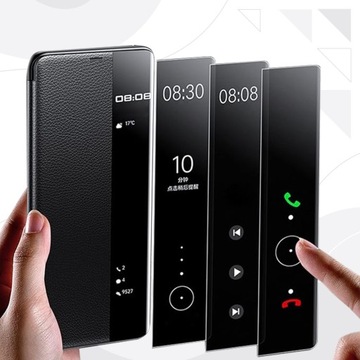 КОЖАНЫЙ чехол SMART VIEW для Infinix Note 40, чехол с откидной крышкой УВЕДОМЛЕНИЯ