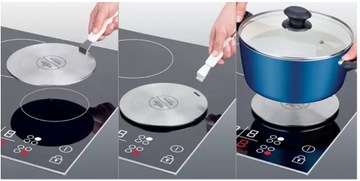 КРЫШКА ПЕРЕХОДНИКА TESCOMA ДЛЯ ИНДУКЦИОННОЙ ПЛИТЫ ИНДУКЦИОННАЯ СТАЛЬНАЯ ШАЙБА 21см