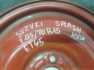 KOLO DOJEZDOVÉ DOJEZDOVDOJEZDOVÉ 125/70/R15 SUZUKI SPLASH