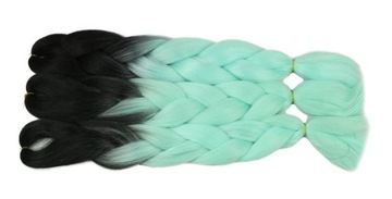 СИНТЕТИЧЕСКИЕ волосы для косичек ЦВЕТНЫЕ косички НАРАЩИВАНИЕ ВОЛОС ОМБРЕ