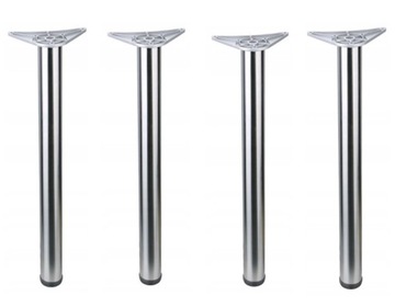 NOGI NOGA MEBLOWE CHROM FI60MM H-710 4 SZT