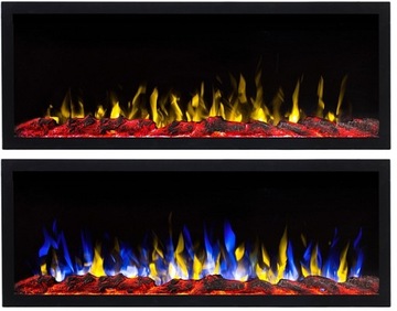 Kominek elektryczny LED PRIDE s115 cm 3D BEZ funkcji GRZANIA marka AFLAMO