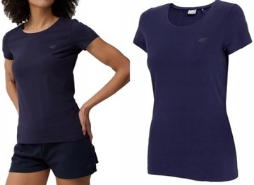 KOSZULKA DAMSKA T-SHIRT 4F TTSHF580 BAWEŁNA GR XS