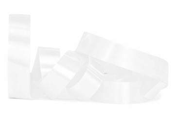 WSTĄŻKA GŁADKA TAŚMA TASIEMKA 3cm/45m BIAŁA