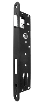 ВСТАВКА РУЧКИ ЗАМКА КАЛИТКИ ЧЕРНОГО ЦВЕТА