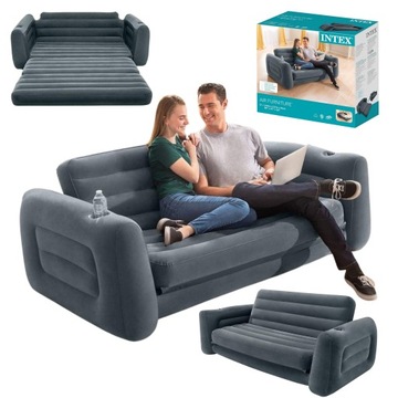 MATERAC DMUCHANY ŁÓŻKO SOFA ROZKŁADANA 2-OSOBOWA