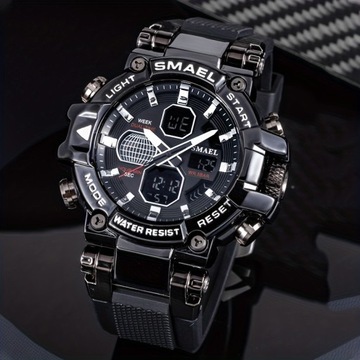 SMAEL красочные аналогово-цифровые мужские кварцевые часы