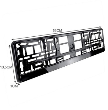 Czarna TUNINGOWA Ramki Ramka pod Tablice Rejestracyjną Z POŁYSKIEM 2szt