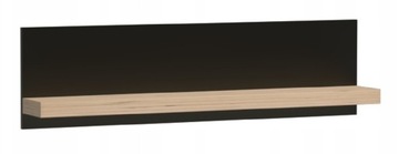 Półka Wisząca 120 cm ARTISAN + CZARNY CAMI C9